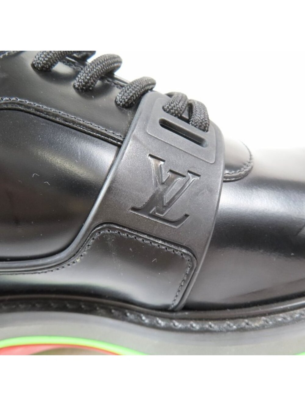 Louis Vuitton LV Fusion Davy Leather Shoes Lace Up Monogram Sole LV - Picture 8 of 9